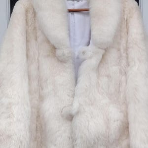 Baby Alpaca Natyral Fur White Jacjet Fabulous