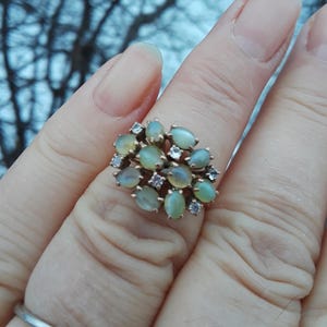 14k Gold Diamond Chrysoberyl Cats Eye Ring Fabulous