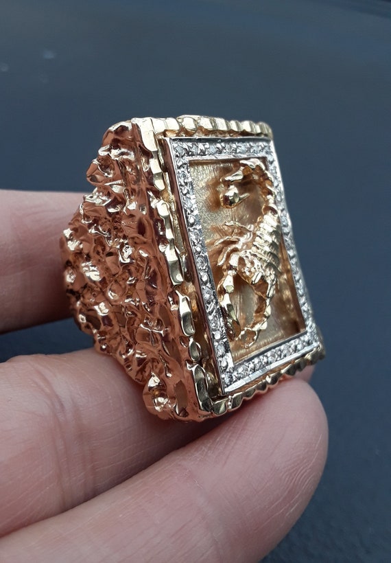 scorpion diamond ring