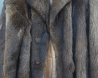 Natural Fur Coat Size SM