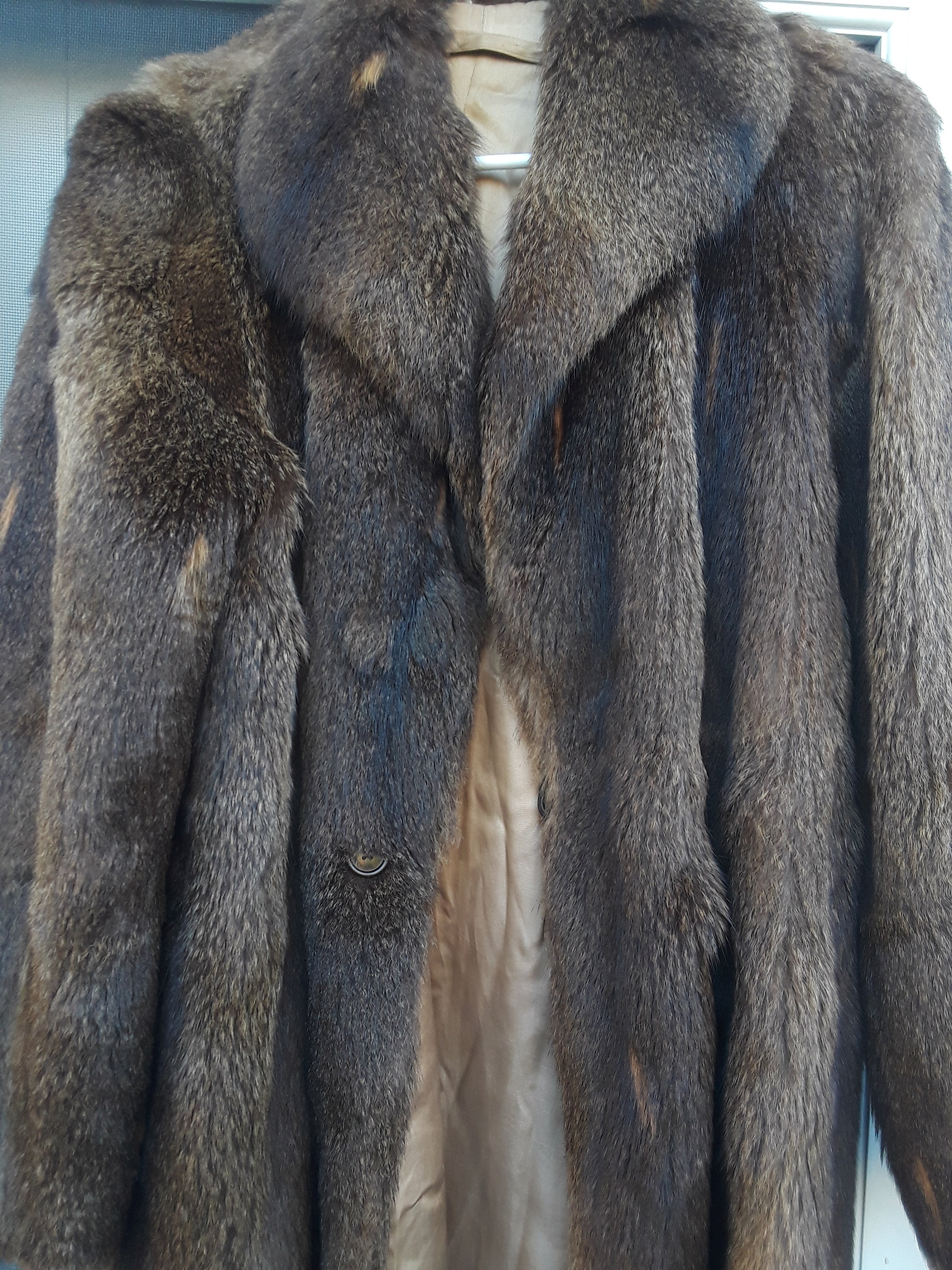 Natural Fur Coat Size SM - Etsy