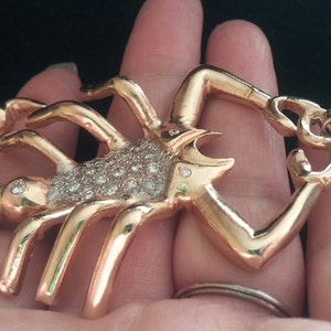 14k Gold 1ct Diamond Scorpion Pendant 56 Grams Unique ONE OF A KIND Video Available image 3