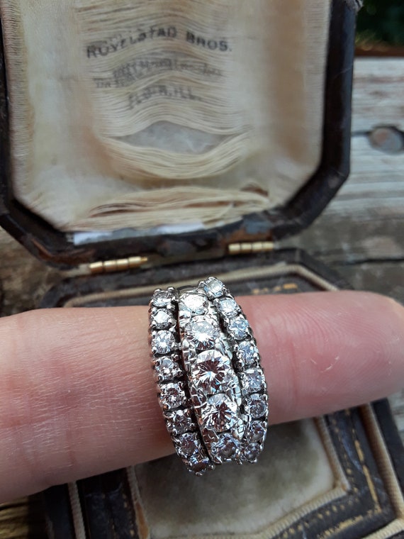 14k Gold 2.25ct Diamond Wedding Engagement Ring B… - image 7