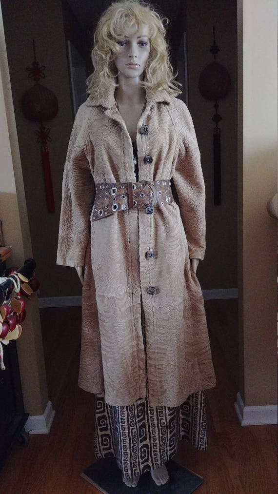 Broadtail Persian Lamb Swakara Reversible Shearling Fur Coat High