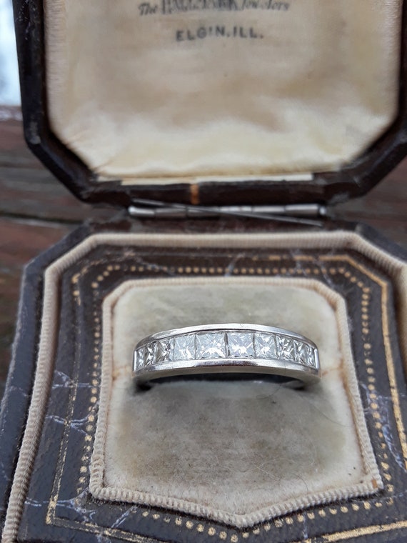 14k Gold Princess Cut Diamond Wedding Ring Band