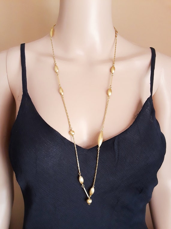 14k Gold Link Necklace Chain Rare 