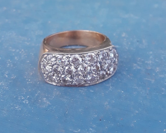 14k Gold 2ct Diamond Wedding Band Ring Men's Wedding … - Gem