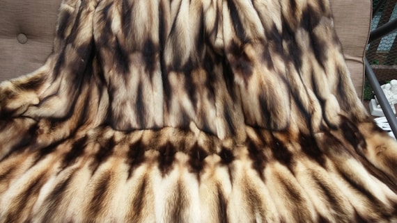 Natural Fitch Fur Coat MXL Fabulous Full Pelts - image 1