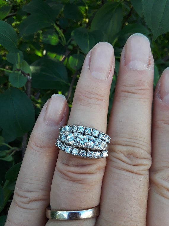 14k Gold 2.25ct Diamond Wedding Engagement Ring B… - image 1