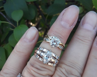 Marquise Baguette Set | Etsy Marquise Baguette Set | Etsy