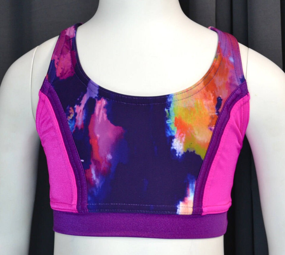 Rasta Clour Racer Back Top Print main image 0