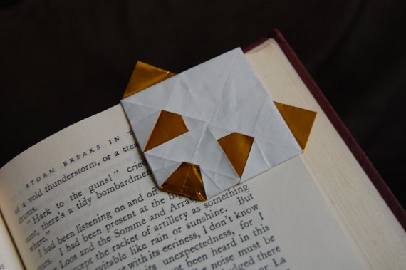 Origami Panda Corner Bookmark Large