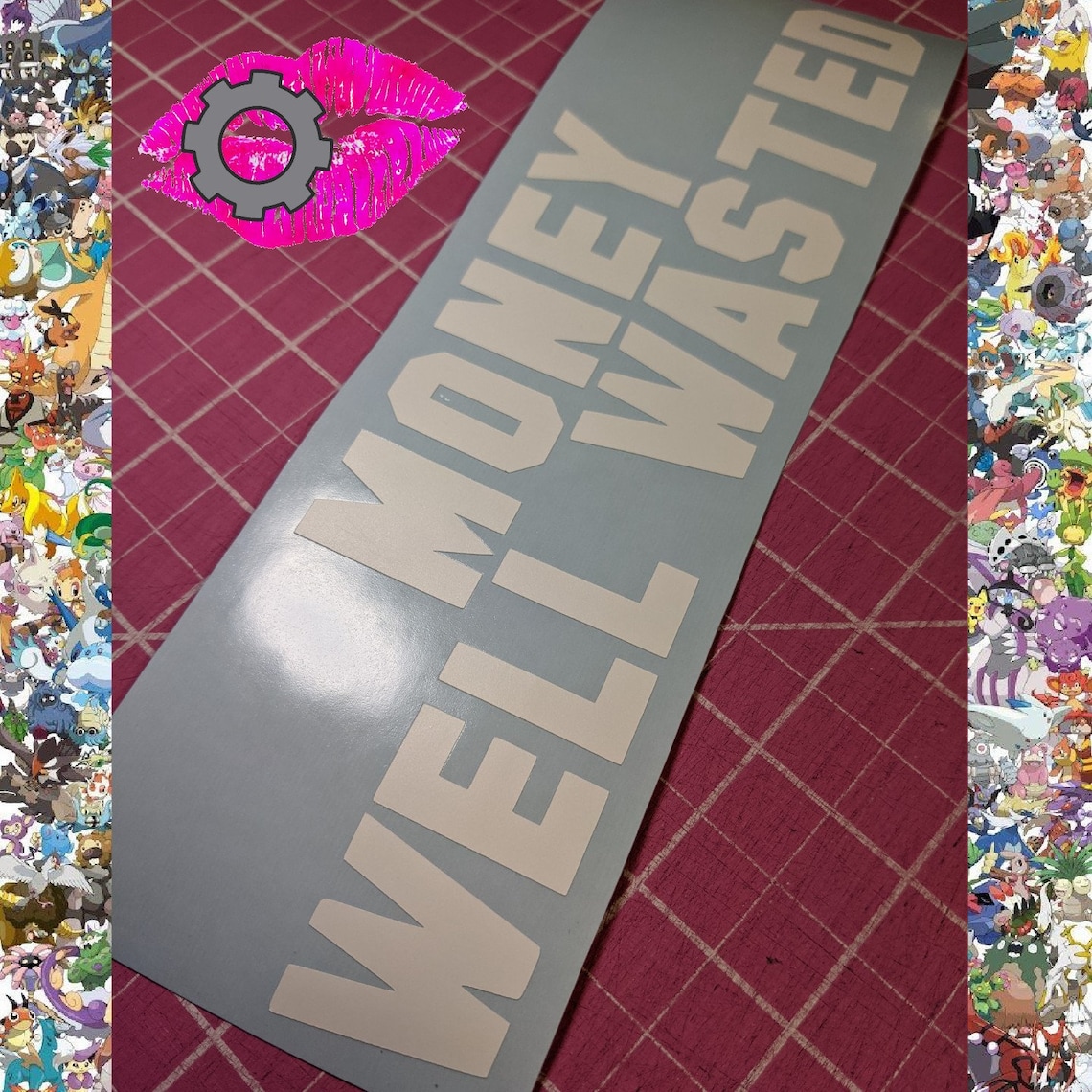 Money Well Wasted Decal Sticker Jdm Sweetheart Female Car Etsy UK