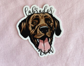 Labrador Retriever Mom Sticker Lab sticker Dog mom sticker laptop Labrador Retriever Waterproof Stickers Cool stickers water bottle VSCO