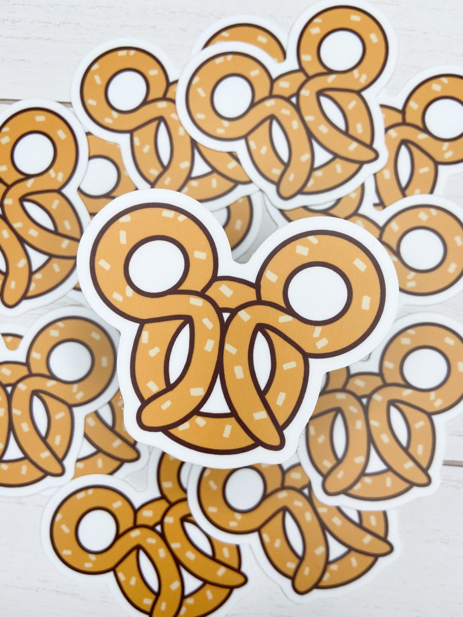 Mickey Pretzel Snack Sticker Mickey Pretzel Mickey Ears Etsy