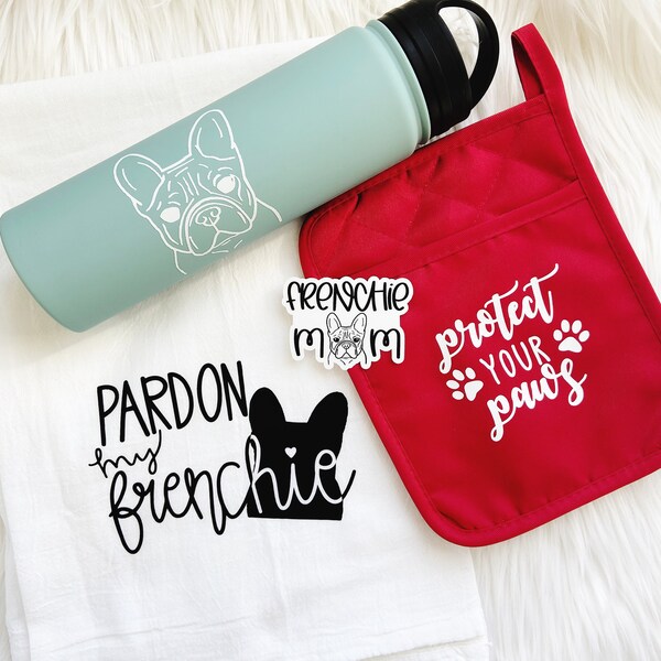 Frenchie Dog Mom Gift French Bull Dog Mom Sticker Pardon My Frenchie Towel VSCO Sticker Frenchie Family Frenchie Parent Easter Basket Idea