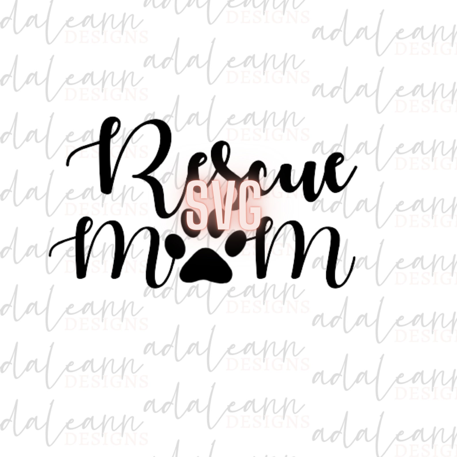 Download Rescue Dog Mom SVG Rescue Mom Paw print ontwerp crafting ...