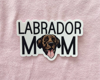 Labrador Retriever Mom Sticker Lab sticker Dog mom sticker laptop Labrador Retriever Waterproof Stickers Cool stickers water bottle VSCO