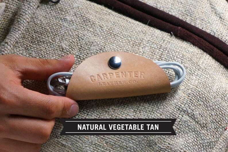 Handmade Genuine Leather Cord Taco Cable Organizer Etsy