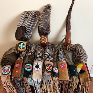 Turkey and Pheasant Wing & Tail Smudge Fans