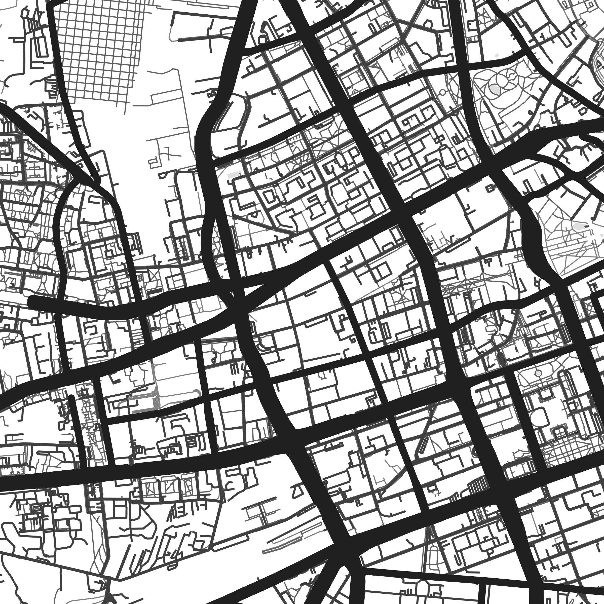 Warsaw map print Printable Warsaw map art Warsaw print | Etsy