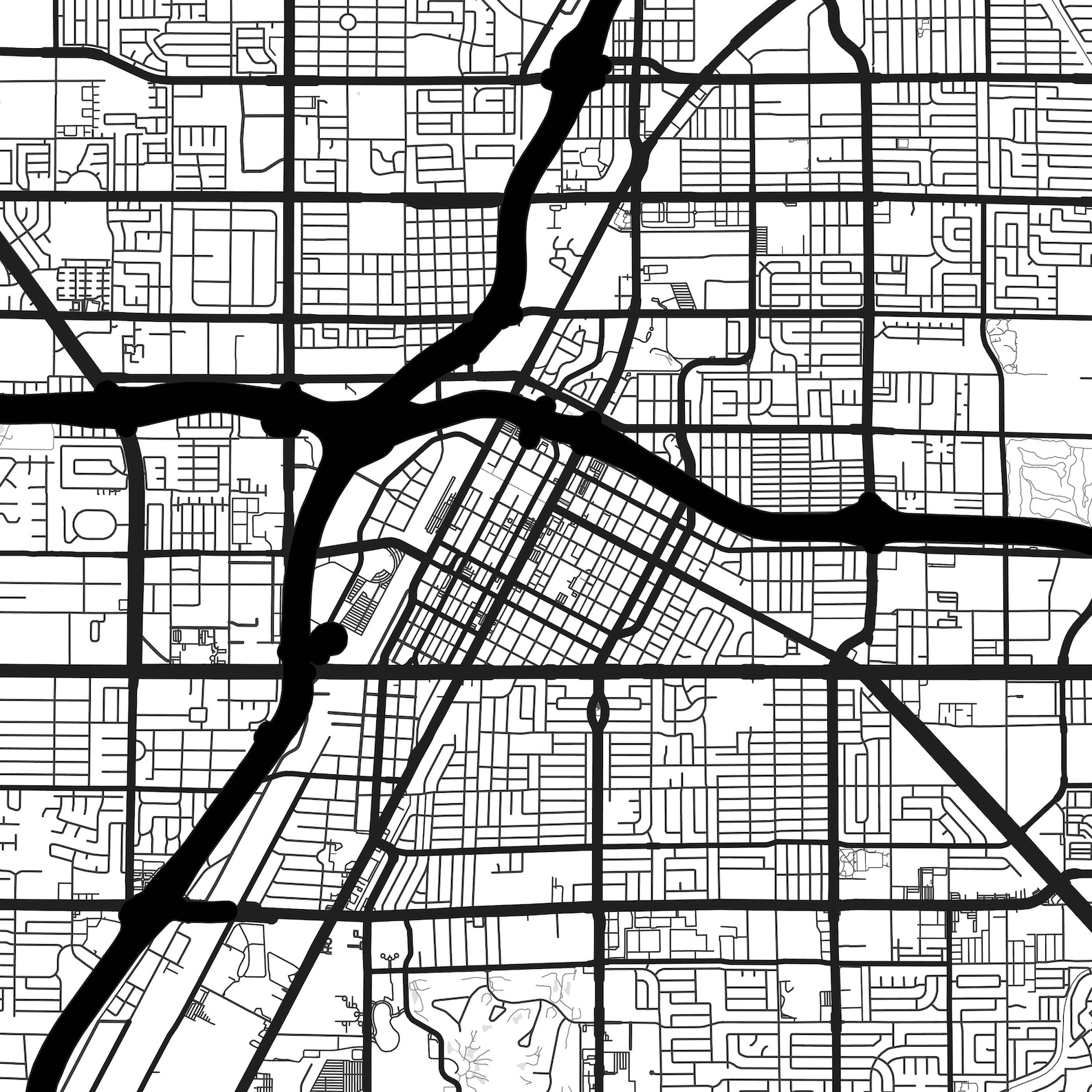 Las Vegas Map Print, Printable Las Vegas Map Art, Las Vegas Print ...