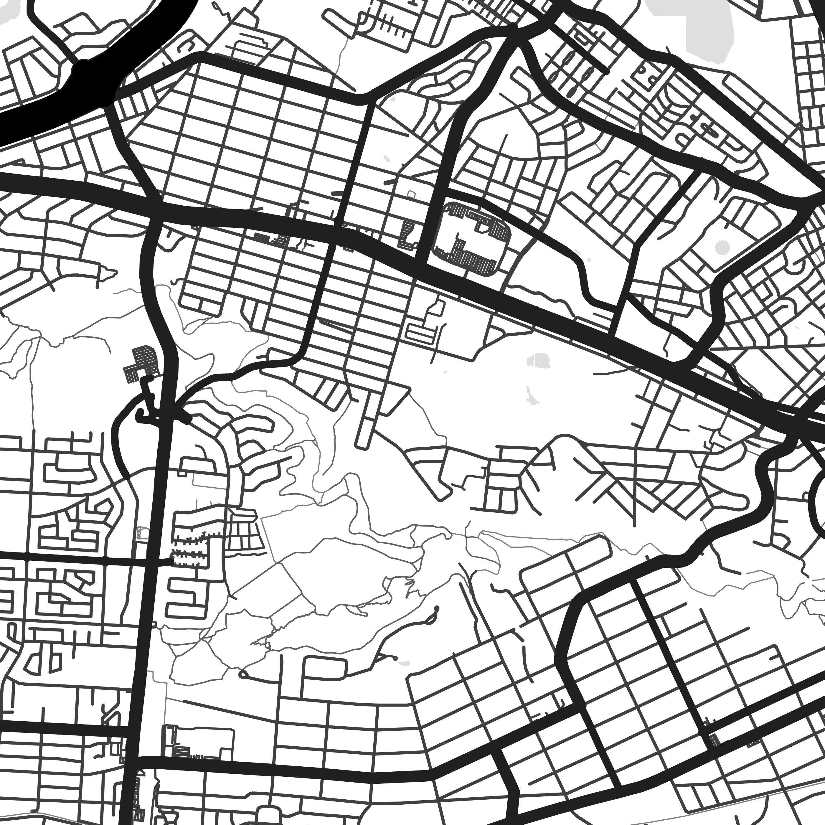 Port Elizabeth map print Port Elizabeth print Port Elizabeth Etsy