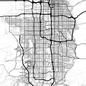 Salt Lake City Map Print, Printable Salt Lake City Map Art, Salt Lake City Print, Salt Lake City ...