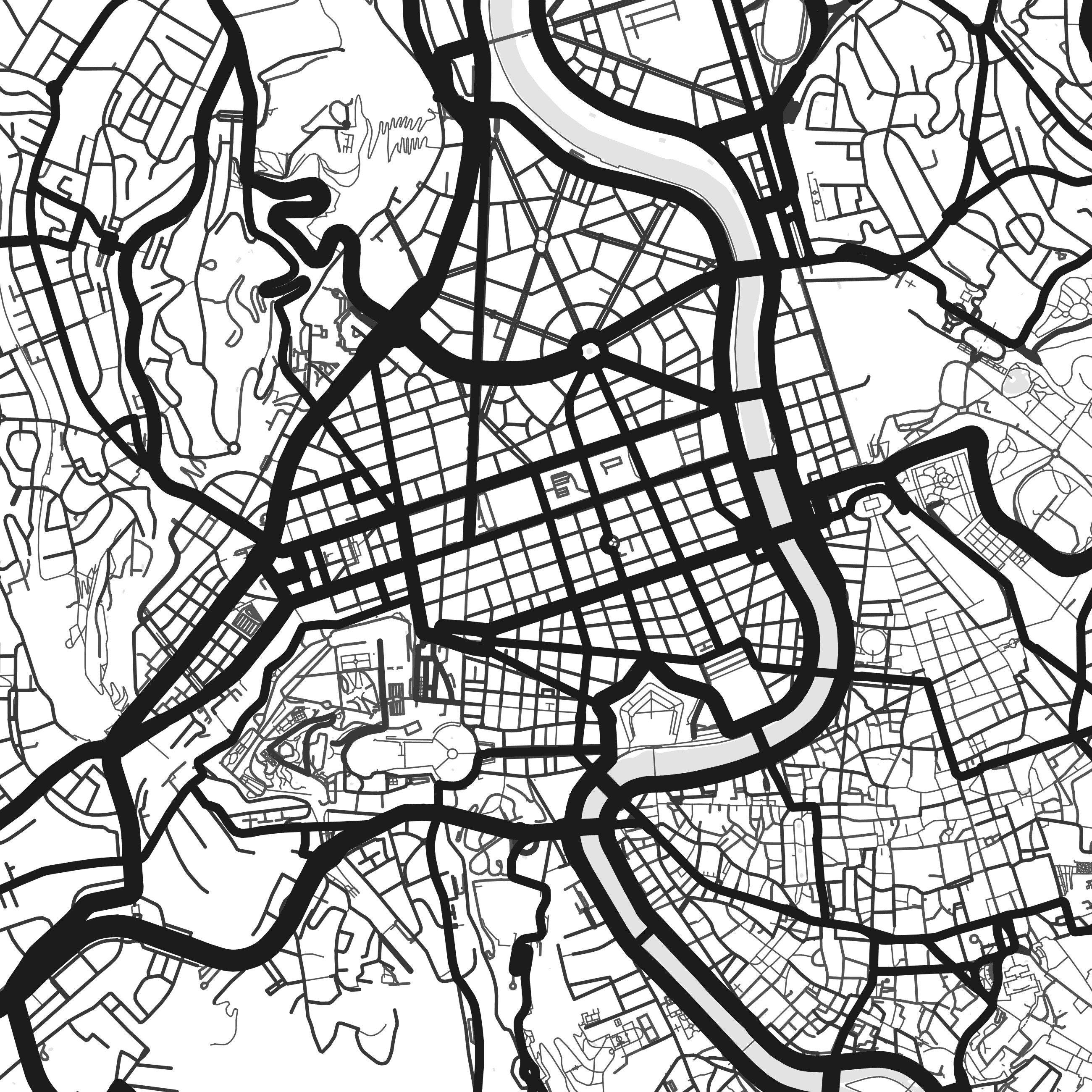 Custom City Map Art Printable City Map Print City Print | Etsy
