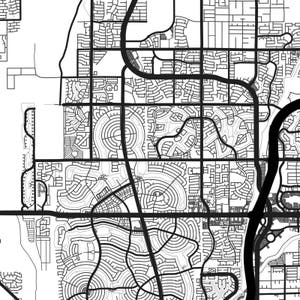Phoenix Map Print, Printable Phoenix Map Art, Phoenix Print, Arizona ...