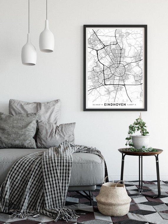 Prints Street Map Print Map Decor Map Art Map Artwork Map Poster