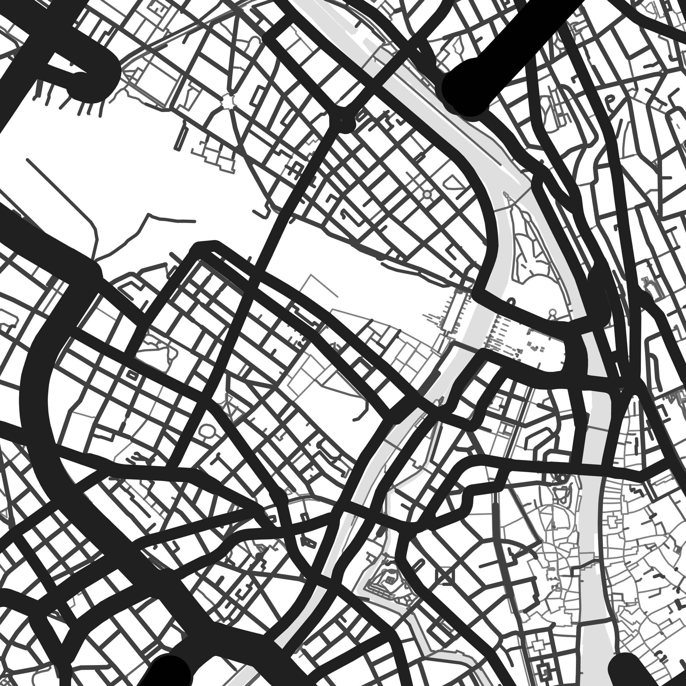Zurich Map Print Zurich Print Zurich City Map Switzerland - Etsy