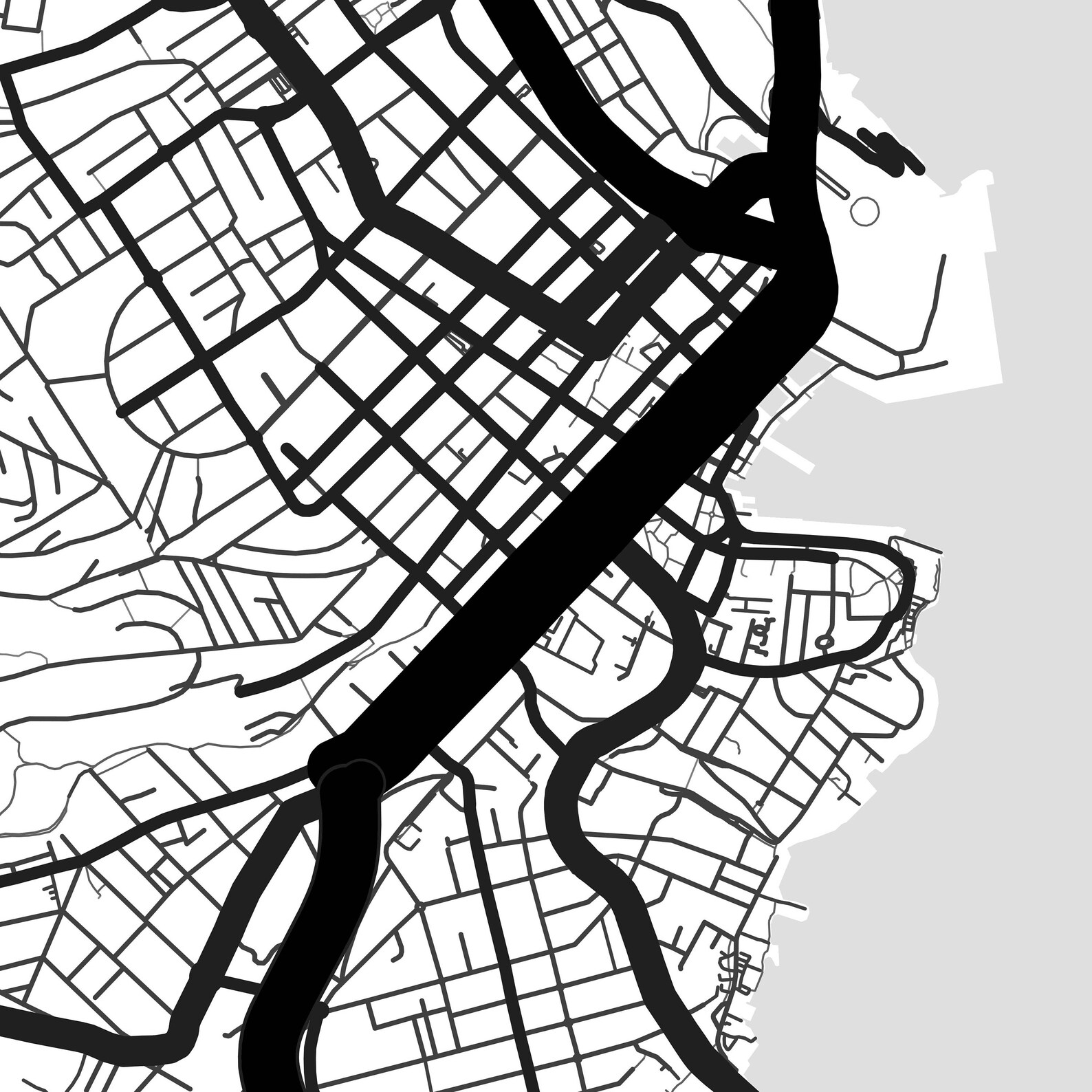 Hobart Map Print Printable Hobart Map Art Tasmania Map Etsy