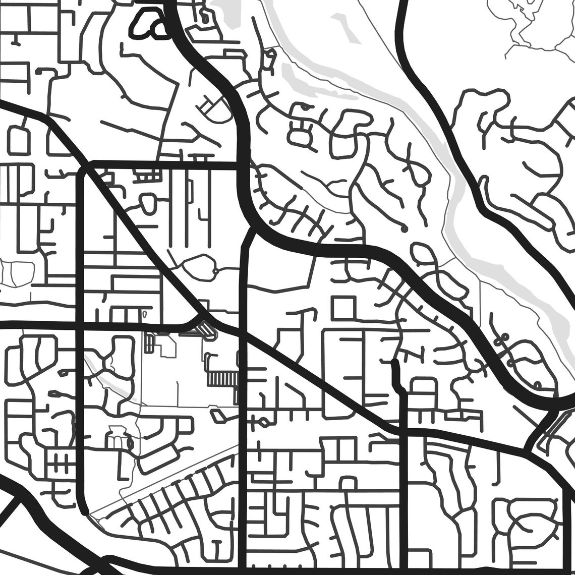 Boise Map Print Boise Print Boise City Map Boise Idaho Map | Etsy