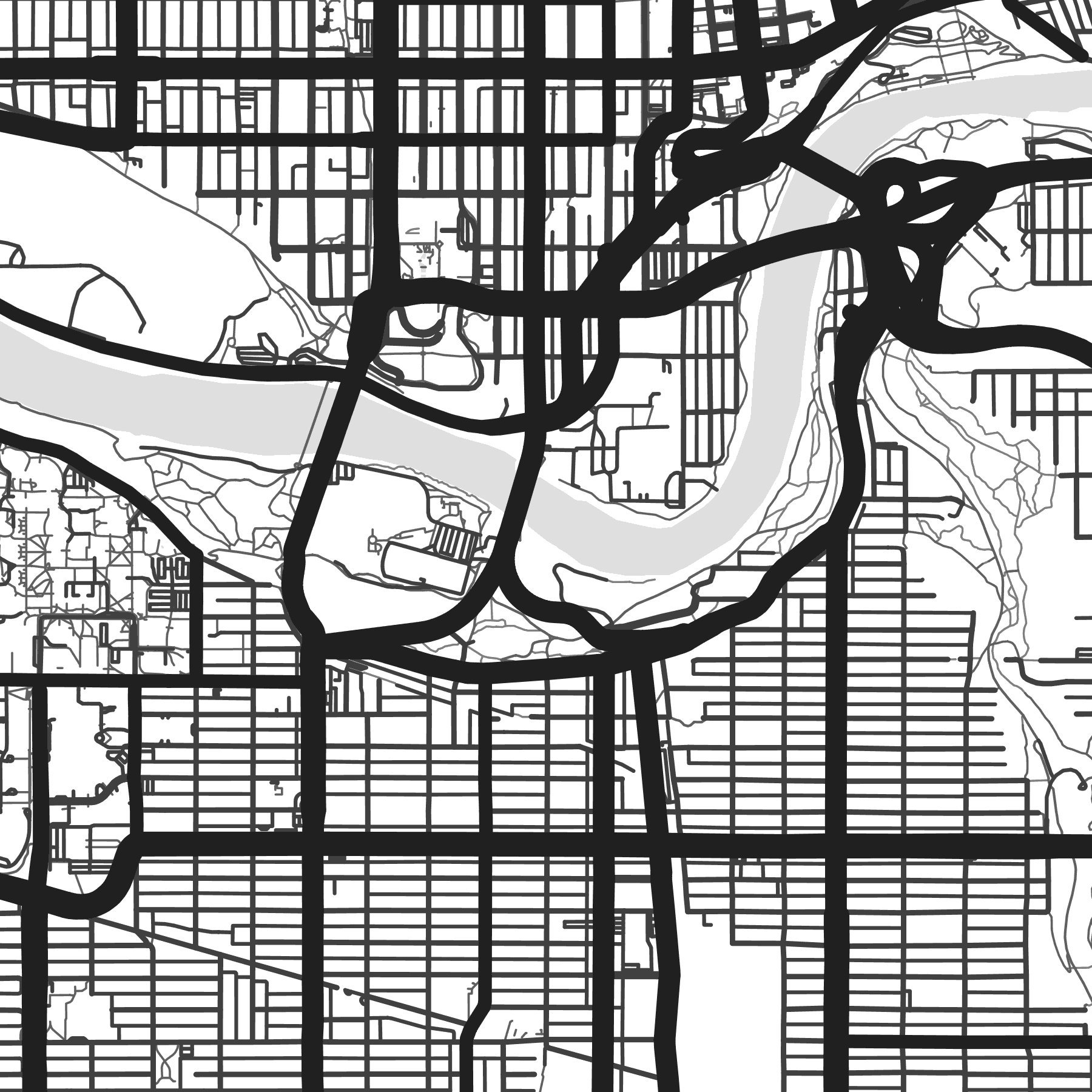 Edmonton Map Print Edmonton Print Edmonton City Map Alberta Etsy Canada