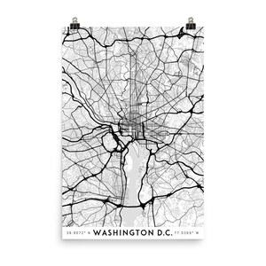 Custom physical poster: choose any map Physical print, poster print, wall art print, map print, poster map, wall decor image 4