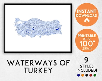 Turkey map print, Turkey print, Turkey poster, Turkey wall art, Map of Turkey, Turkey art print, Turkey map poster, Istanbul map