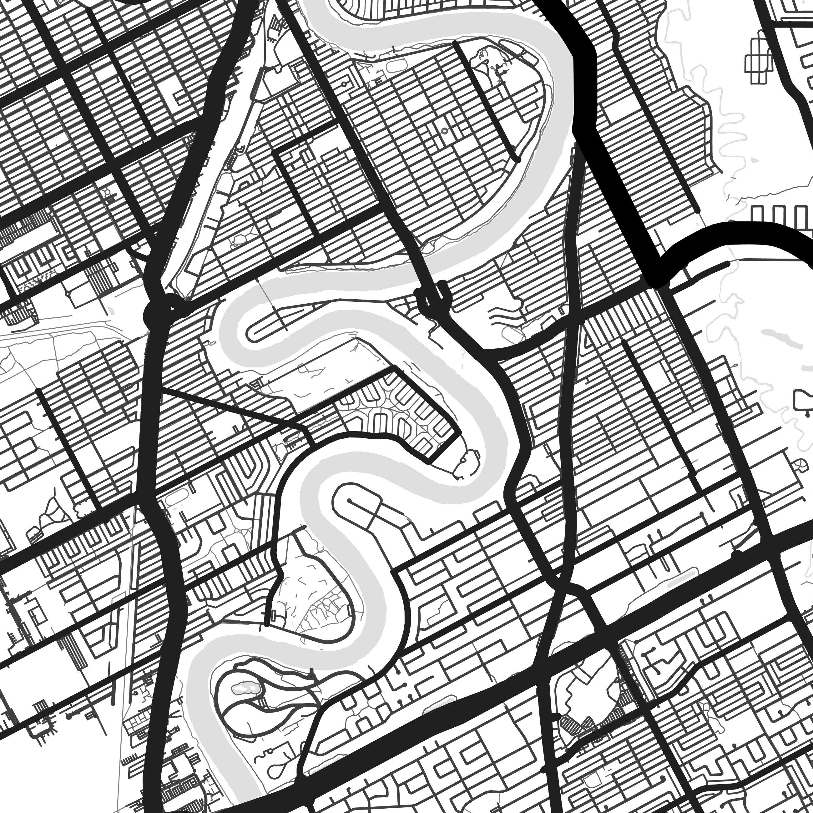 Winnipeg map print Winnipeg print Winnipeg city map Etsy