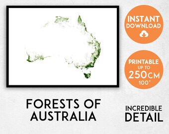 australia map print australia print australia poster australia wall art map of