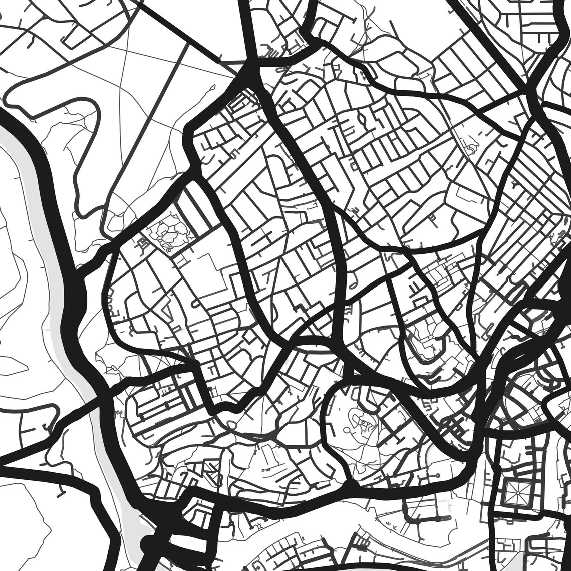 Bristol Map Print Printable Bristol Map Art Bristol Print - Etsy
