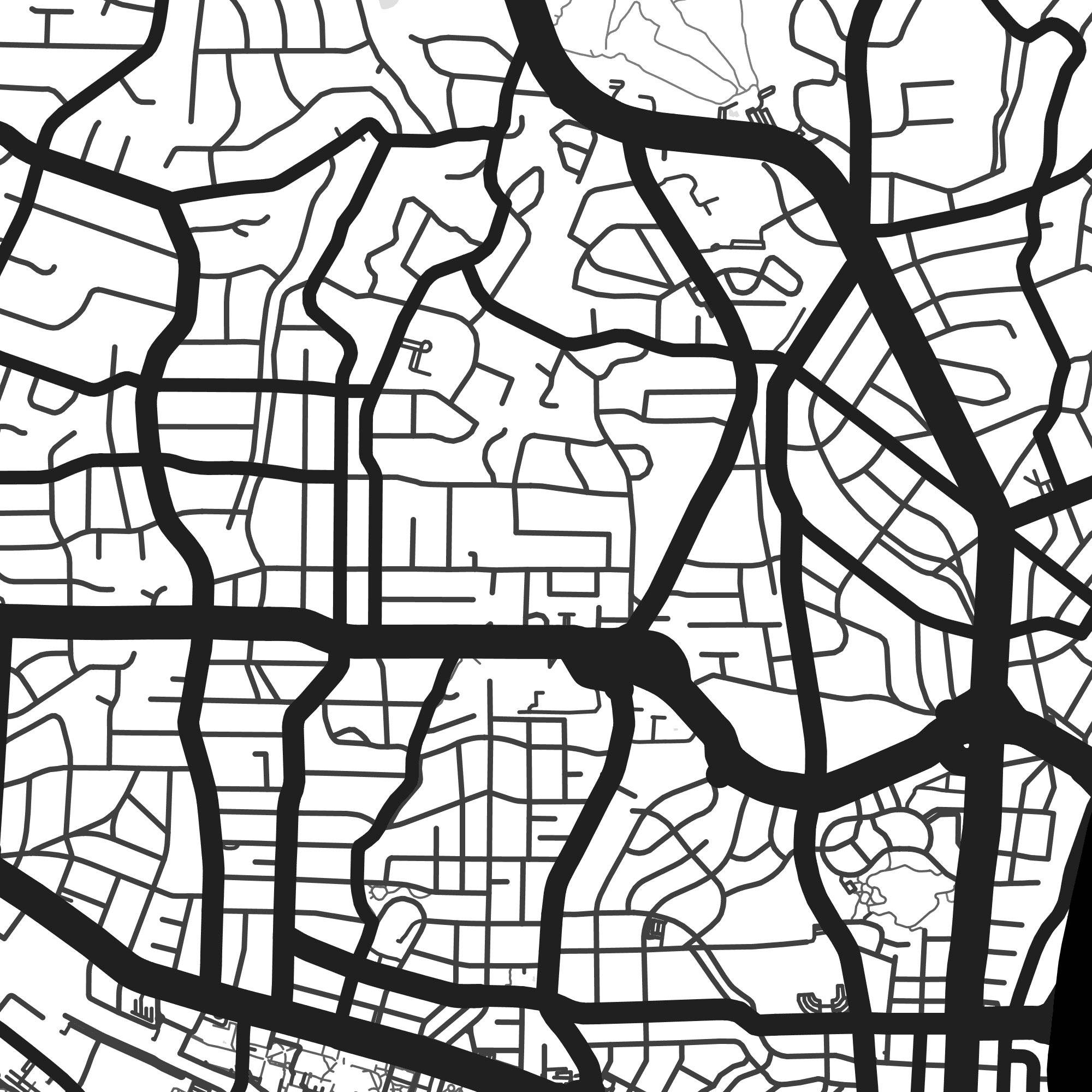 Raleigh Map Print Printable Raleigh Map Art Raleigh Print | Etsy
