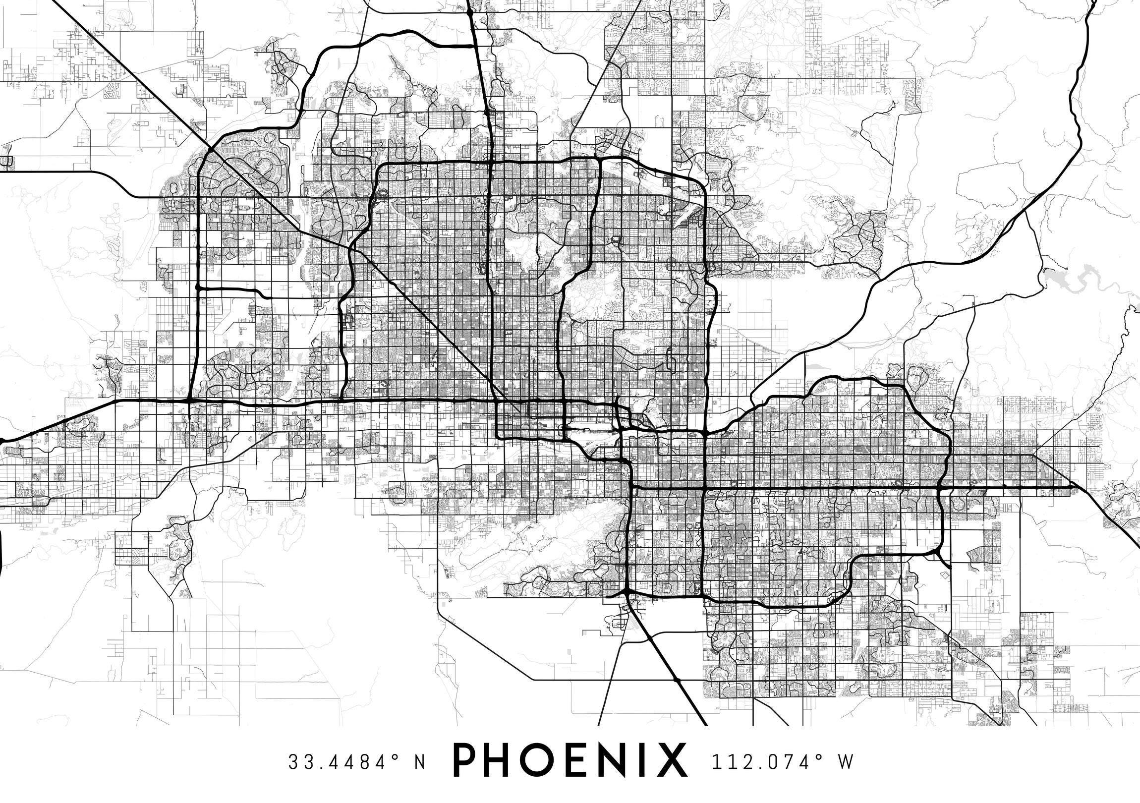 Printable Map Of Phoenix