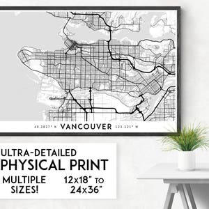 Vancouver Map Print: Detailed City Roads, Streets, and Highways