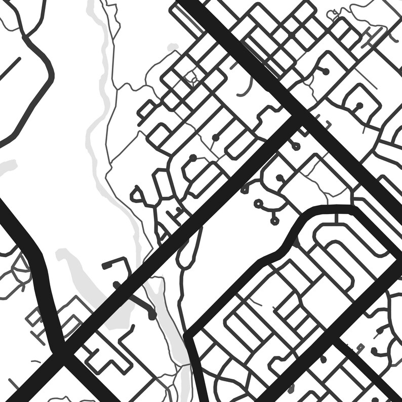 Guelph Map Print Printable Guelph Map Art Guelph Print - Etsy Canada