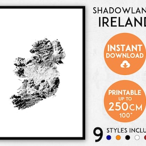 Irland Karte Druck, Irland Poster, Irland Karte, Poster Irland, Karte von Irland, Poster von Irland, Poster von Irland, Poster von Irland