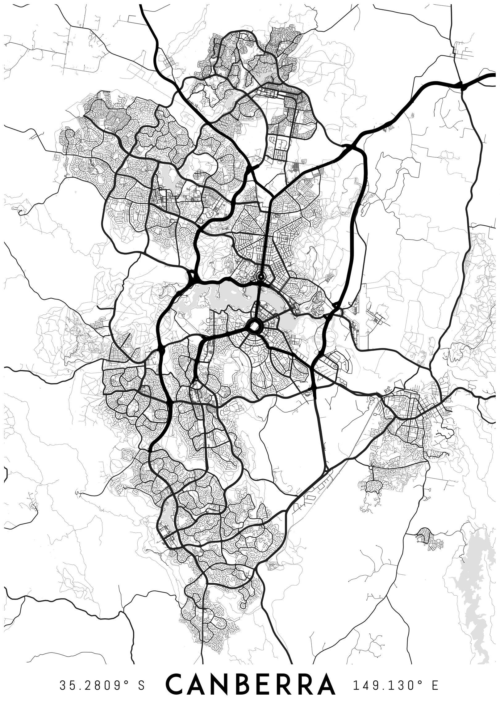 Canberra Map Print Printable Canberra Map Art Canberra Etsy canberra-map-print-printable-canberra-map-art-canberra-etsy