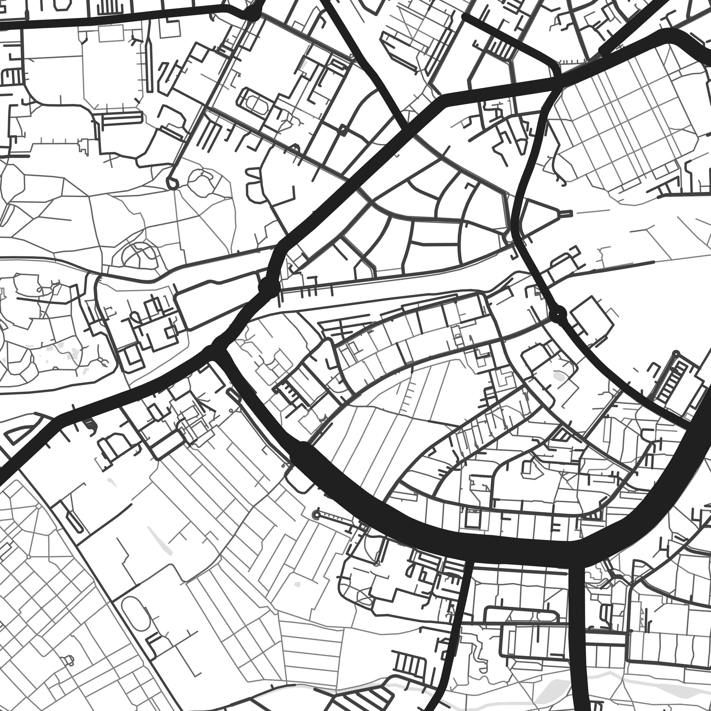 Rostock map print Rostock print Rostock city map Rostock Etsy.de