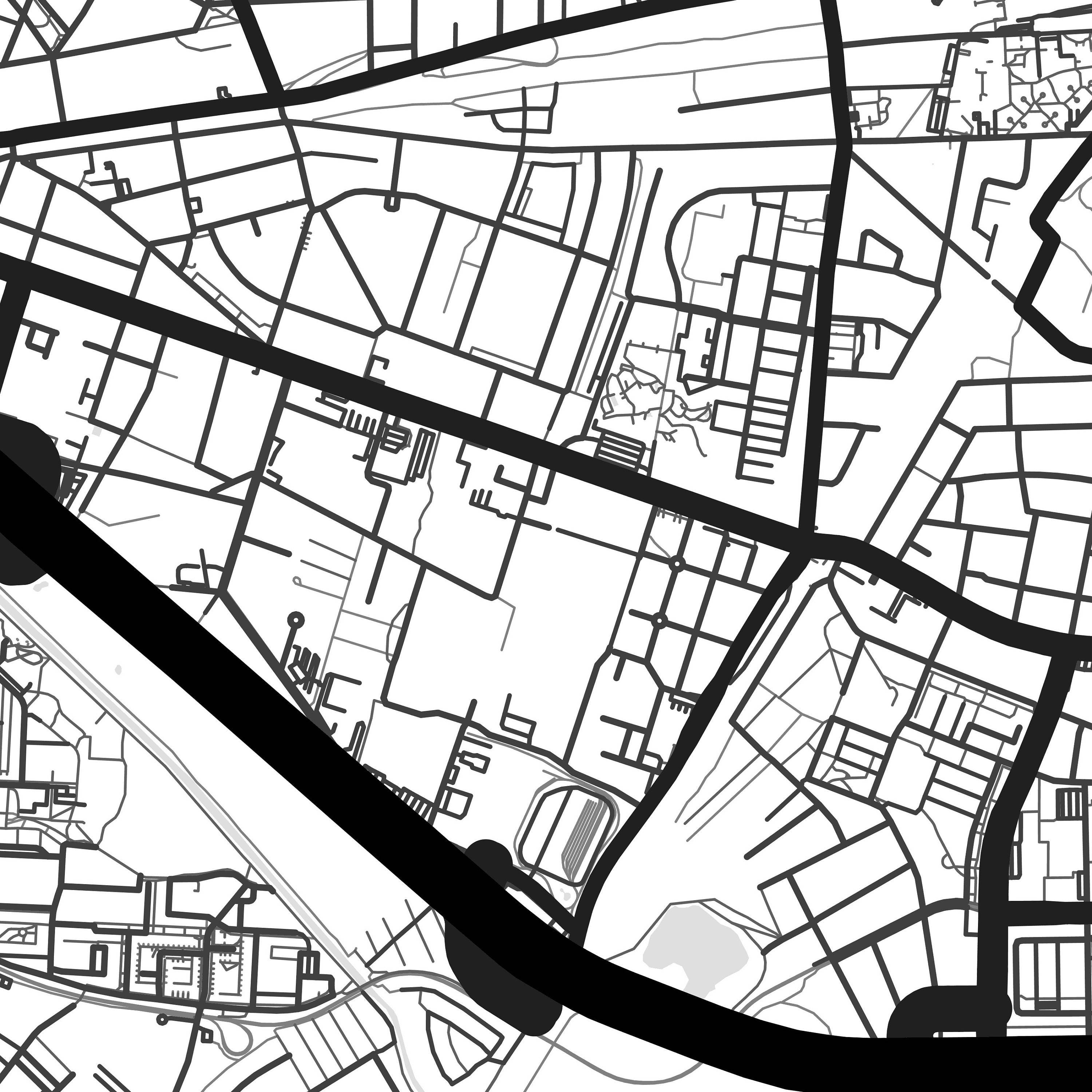 Potsdam map print Potsdam print Potsdam city map Germany Etsy