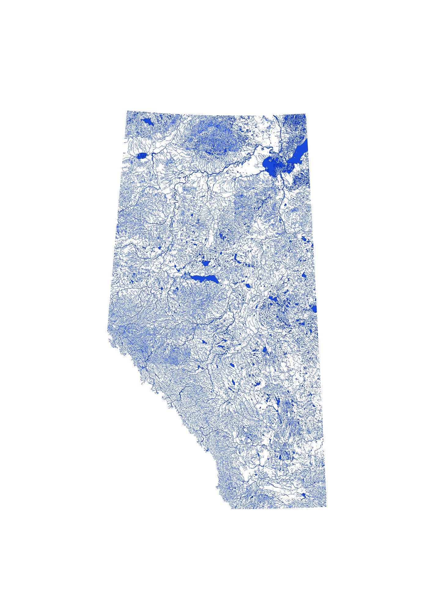 Alberta Map Print Printable Alberta Map Art Alberta Print Etsy Canada