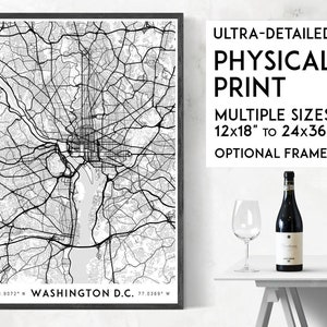 Washington DC Karte Poster, Washington Karte, Washington Karte, Washington Karte, Washington Karte, Washington Karte, Washington Karte, Washington Karte